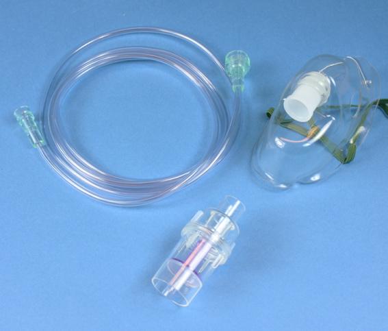 Nebulizers FI 161205 Nebulisaattorit Nebulisaattori maskilla ja suukappaleella, lapsille ja aikuisille. Nebulisaattorin/ lääkeainekupin tilavuus on 6 ml, merkinnät 1ml:n välein.