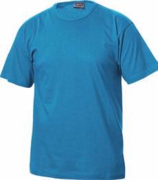 CliquE nome 029314 T-paita jonka niskaosa ja hihat kontrastivärisenä. Materiaali: Single jersey, 100 % kampapuuvilla, esikutistettu. Paino: 220 g/m 2.