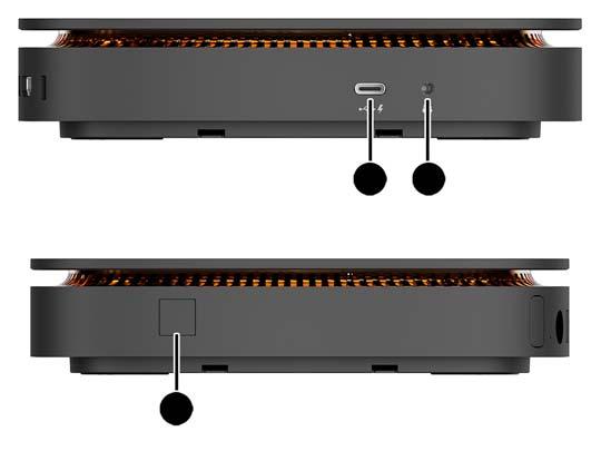 -portti 60 W:n tulo, DisplayPort 15 W:n lähtö Kohde Osa Kohde Osa 1 USB Type-C -portti 3 Täysi