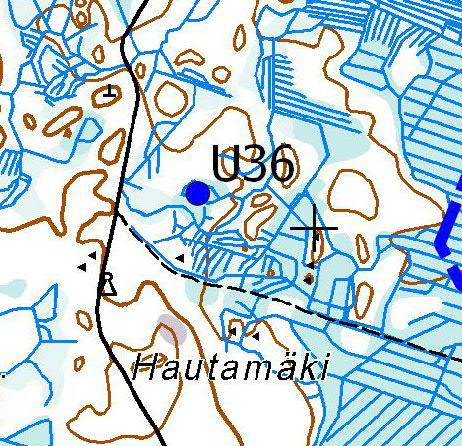 Turbiinipaikka U36 Kasvillisuuskuvaus: Isovarpurämeojikko, jossa kasvaa mäntyjä pituudeltaan 8 12 metriä.