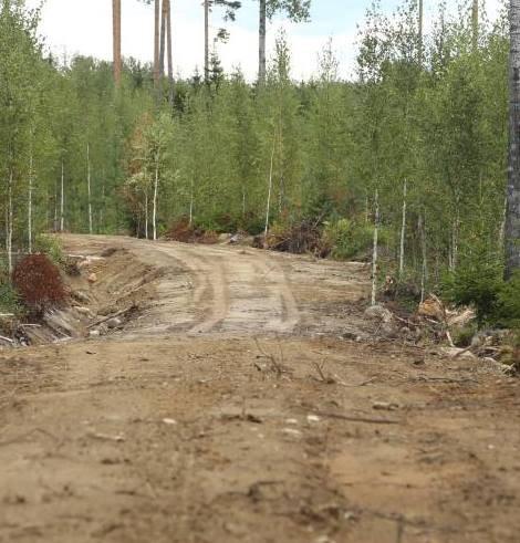 Metsätie auttaa tilalla kulkemisessa Metsätie helpottaa metsätilan hoitamista sekä parantaa puunmyyntituloa vähentämällä puun