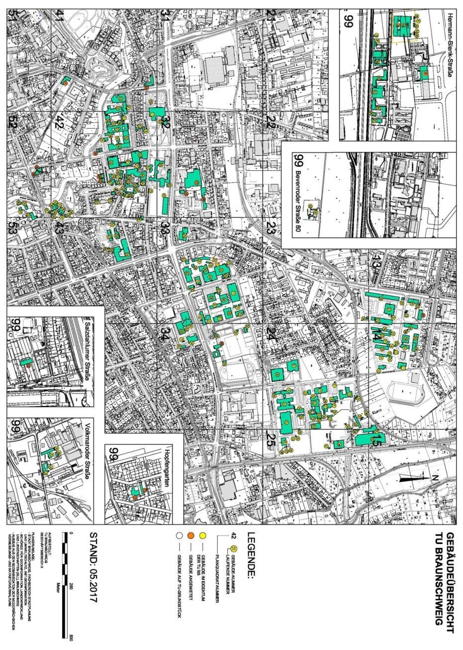 Braunschweig University of Technology an overview 190 Buildings 260 Accounts 630 Energy measuring points 1,000 Technical sites, large research