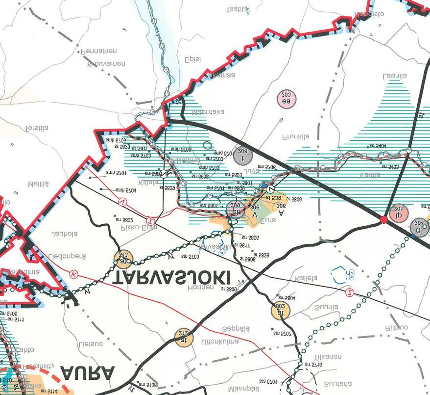 3.2 SUUNNITTELUTILANNE 3.2.1 Kaava-aluetta koskevat suunnitelmat, päätökset ja selvitykset Alue on Tarvasjoen kunnan ja yksityisten omistuksessa.