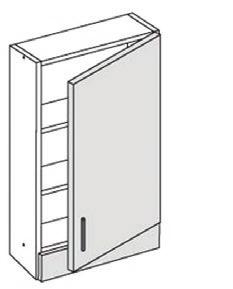 60 cm 24,- Mikrokaappi 70,8 cm * Kalusteovi Aventos-nostomekanismilla, myydään erikseen. 70MIR5 5. Mikrokaappi 70,8 cm, lev.