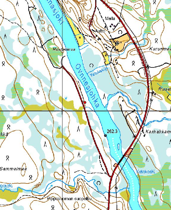 Kartta 40. Mustijänkkä, tervahauta.