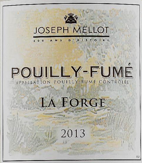 Valkoviini / AC Pouilly-Fumé / Loire, Ranska Joseph Mellot Sauvignon Blanc Arvio: Avoimen aromikas, mustaherukkapensaan lehtiä, raparperia ja sitruksia muistuttava, varsin rehevä tuoksu.