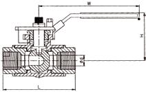 Sisäkierre: ISO 228, G Runko: AISI 316 Pallo: AISI 316 Pallon tiiviste: PTFE Käyttölämpötila -40.