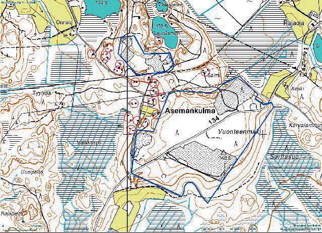 44 Karkkilan Asemankulman soranottoalue: Ympäristövaikutusten arviointiohjelma syydessä sijaitseviin asuin- ja lomakiinteistöihin on suunnitellulta ottoalueelta matkaa noin 100 m.