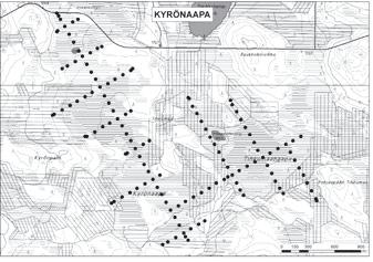Matti Maunu, Jukka Räisänen ja Timo Hirvasniemi 19. Kyrönaapa Kyrönaapa (kl. 3641 07, x = 7408,9, y = 3527,2) sijaitsee noin 20 km Kemijärveltä koilliseen.