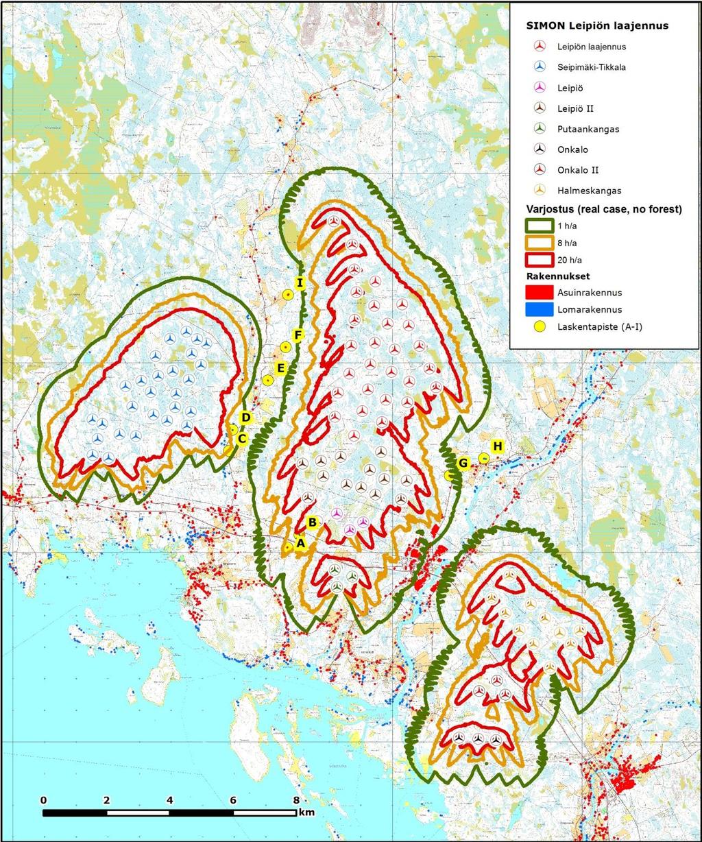 FCG SUUNNITTELU JA TEKNIIKKA OY Melu- ja varjostusmallinnukset 16 21) 12.6.2017 3.