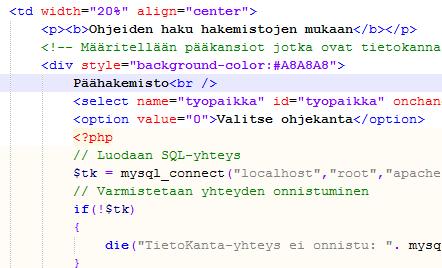 18 4.1.1 Usbwebserver Usbwebserver on ilmainen webpalvelinohjelmisto. Tämä ohjelmisto pitää sisällään Apache webpalvelinohjelmiston, MySQL-tietokannan, PHP5 ja PHPMyAdmin- ohjelmiston.