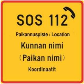 PAIKANNUSPISTE / LOCATION KÄYTTÖ - reitin käyttäjät, apua tarvitsevat - pelastuslaitos, saku, heko, häke, raja ym.