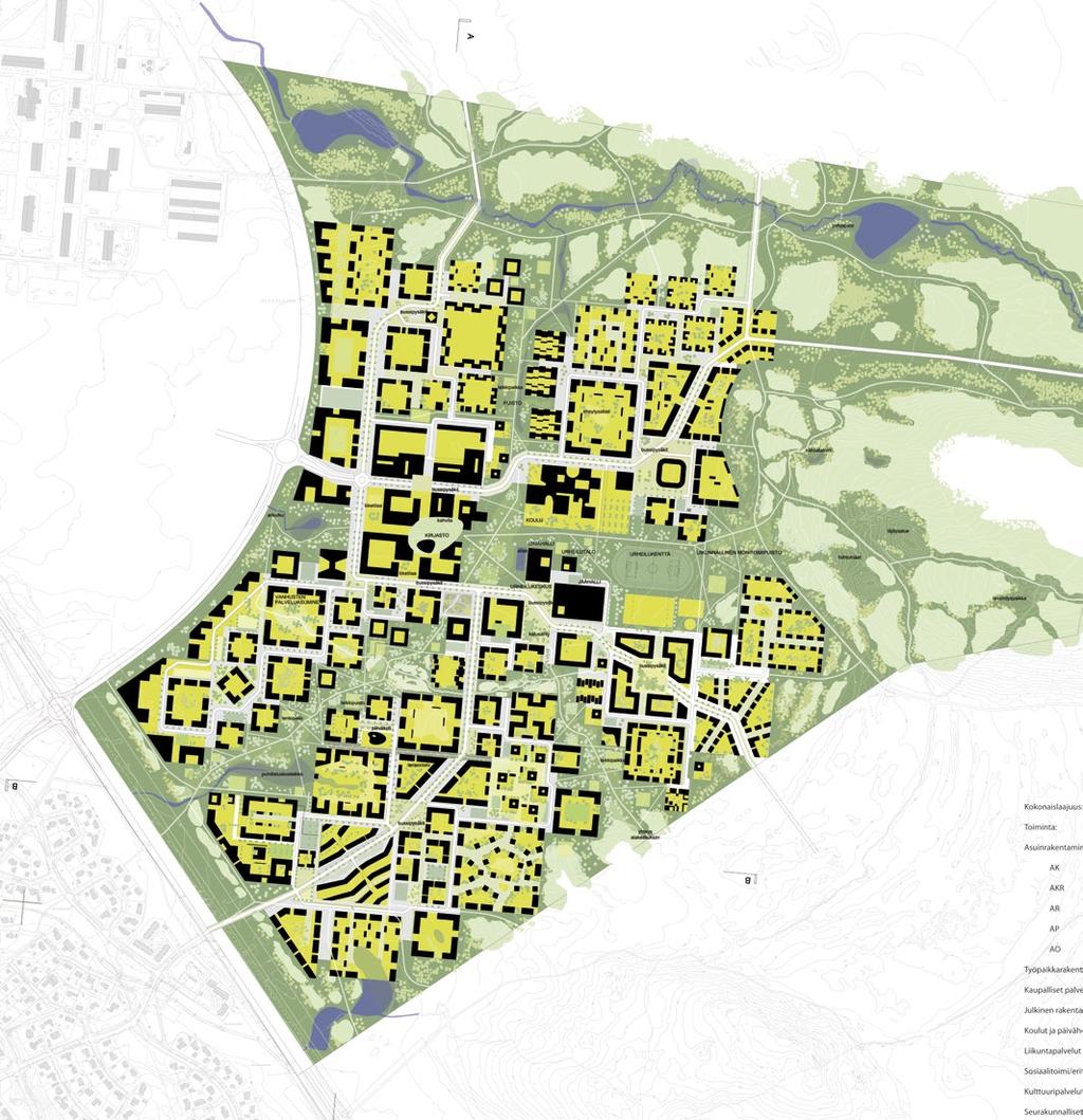 L lunastus purchase EUR 10 000 ehdotus entry inertia yleissuunnitelma general plan 1:8000 tekijä author Sami Heikkinen, arkkitehti SAFA M.Sc. (Archit.) Vesa Humalisto, arkkitehti SAFA M.Sc. (Archit.) Antti Lehto, arkkitehti SAFA M.