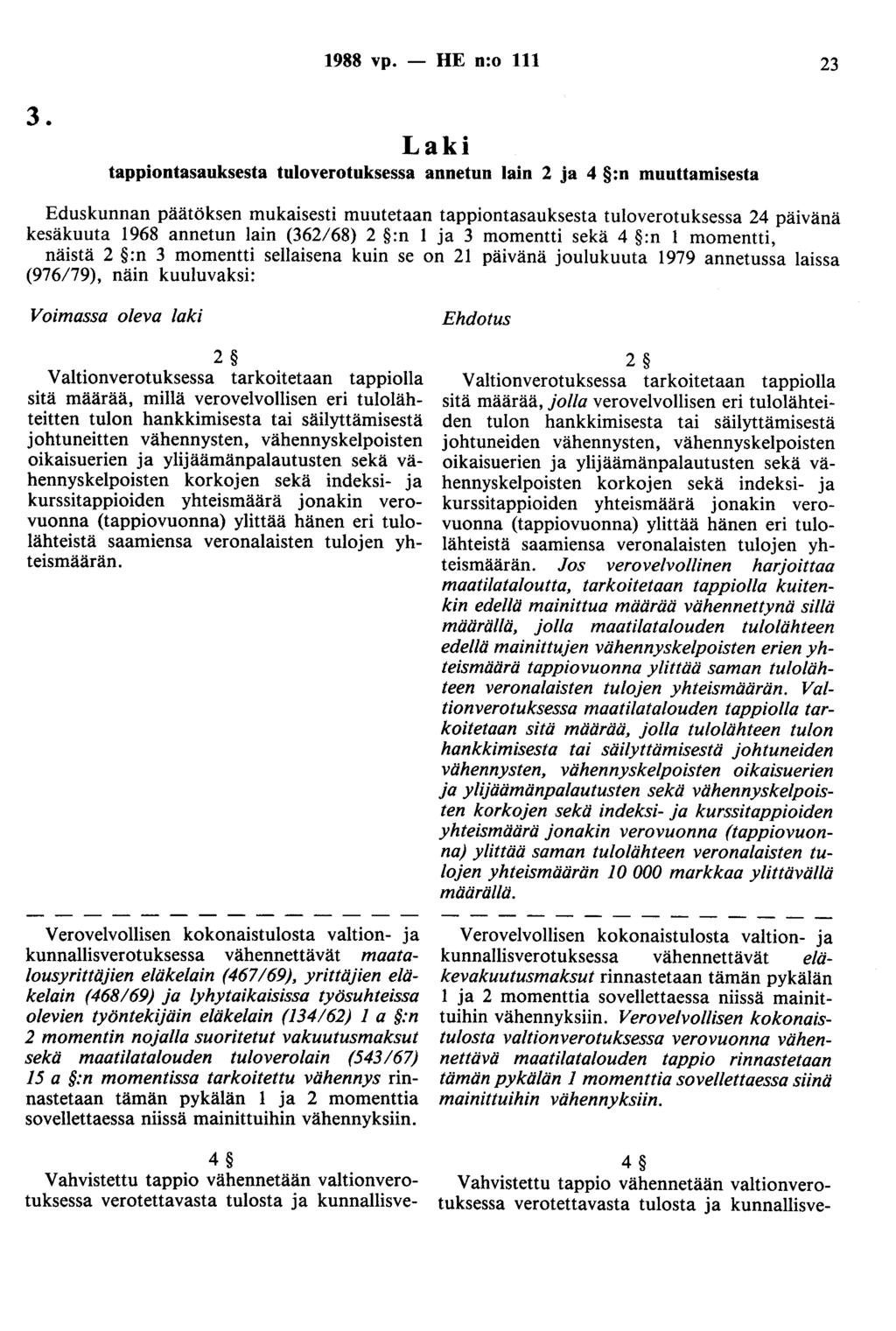 1988 vp. - HE n:o 111 23 3.