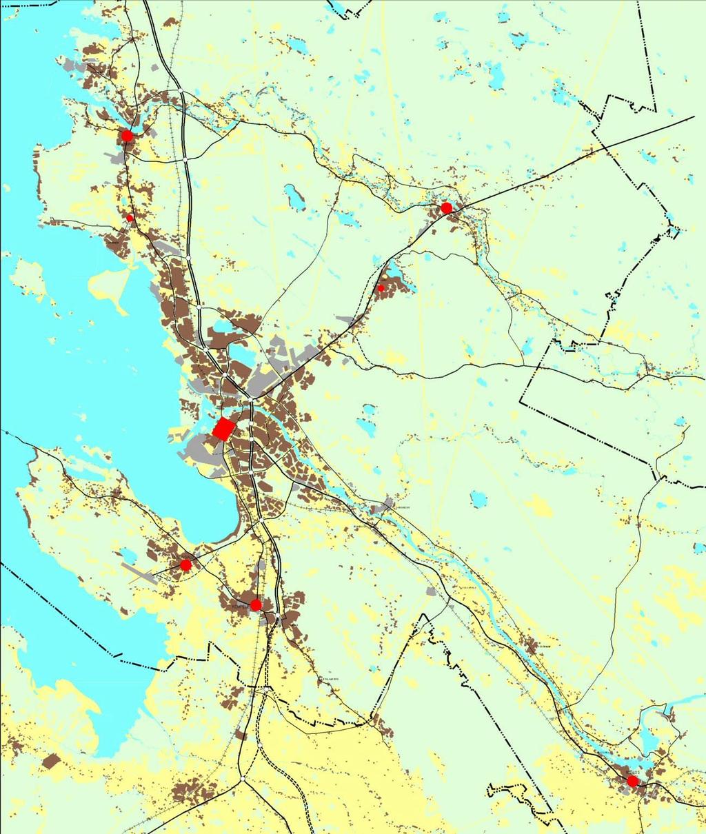 1. Yhdyskuntarakenne Nykytilanne Hailuoto Nykytilanne Haukipudas, Kempele, Kiiminki, Muhos, Oulu, Oulunsalo