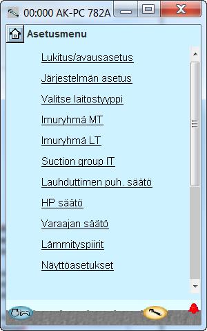 Konfigurointi - jatkoa Aseta lämmöntalteenoton ohjaus 1. Mene konfigurointivalikkoon 2. Valitse Lämmityspiirit 3. Aseta arvot käyttövesipiirille Siirry seuraavalle sivulle painamalla +-painiketta. 4.
