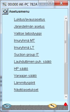 Konfigurointi - jatkoa Aseta lämmöntalteenoton ohjaus 1. Mene konfigurointivalikkoon 2. Valitse Lämmityspiirit 3. Aseta arvot käyttövesipiirille Siirry seuraavalle sivulle painamalla +-painiketta. 4.