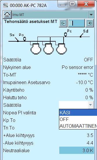 Käsikäyttö 1. Mene yleisnäyttöön 2.