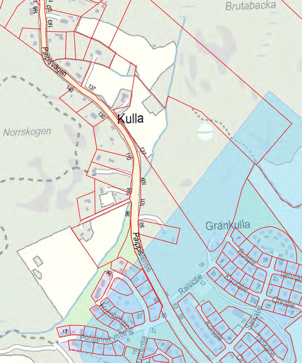 NG 5 Kartanonrinne / Herrgårdsbrinken Liite 7 Pohjavesialueet Bilaga 7 Grundvattenområden Pohjavesialue (I luokka, Nordåna)