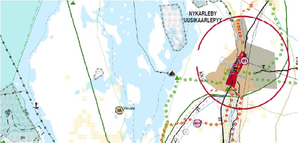 2.3 Yleiskaava Alueelle on laadittu osayleiskaava (kuva 13)