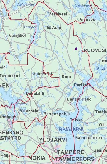 Sijainti Lumivuoren alue sijaitsee Ylöjärven Kurussa, noin 10 kilometriä Kurun keskustasta pohjoiseen. Pinta-ala Karttarajauksen pinta-ala on 107 hehtaaria.