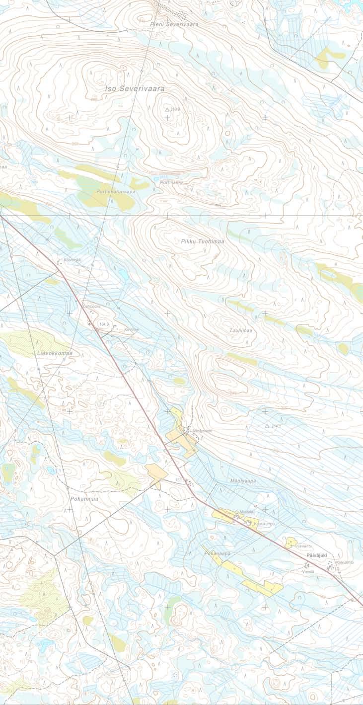 Esisuunnitelmakartta Mittakaava :20000 Koko A3 Piirustusnumero Muutos