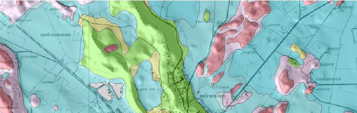 pohjavesialue, maaperän korkokuvakartta 1:20 000 Pilaantumisen lähde Pohjavesialueet