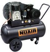 495,- Kompressori Nuair Profi 3,0 kw Rakentajan ja maatalousyrittäjän voimavirtakäyttöinen hihnavetoinen kompressori. Ottoteho 3 kw/230 V.