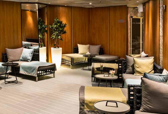 Spa Sköna Spa-behandlingar En rad olika behandlingar erbjuds som exempelvis l Correcting Body Firming Detox l Caviar Skincare ansiktsbehandling l Lavendeldröm l Klassisk ansiktsbehandling l Fot de