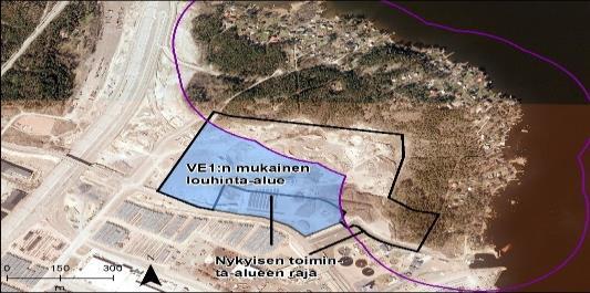 VE louhintamäärä 985 m3ktr, luonnonolosuhteisiin Maa-ainesta otetaan nykyluvan luonnonvarojen mukaisesti -4 m3ktr. Vettä käyttöön käytetään kasteluun otettavasta maaainesmäärästä riippuen.