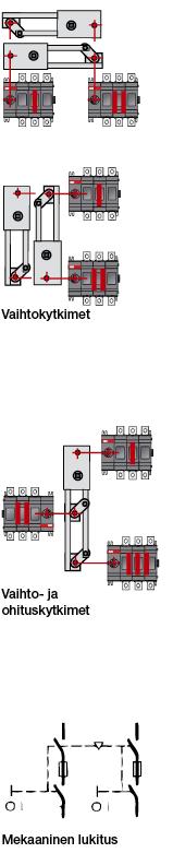 OETLZW9 - - - - x x Vaihtokytkimet OWC5DSH1 x (pituus min. 170 mm) - - OHB65J5E011 - - OWC5DSH2 x (pituus min.
