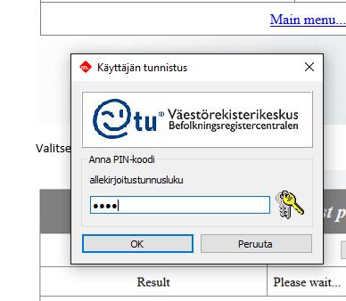 Kirjoita tekstikenttään