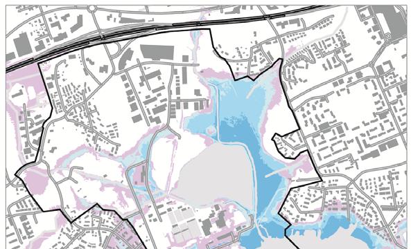 Terveys ja turvallisuus: Tulvariskit ehkäistään riittävällä rakentamiskorkeudella Alue sijaitsee merkittävällä tulvariskialueella,
