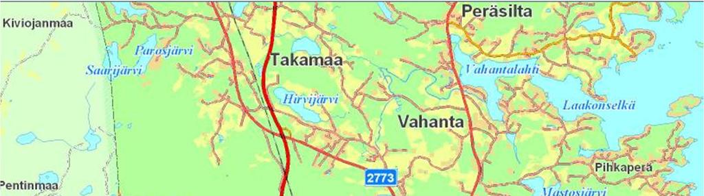 2. MAANKÄYTTÖ VALUMA-ALUEELLA 2.1 Nykytila Ylöjärven länsipuolella sijaitseva suunnittelukohde on pinta-alaltaan noin 600 hehtaaria (kuva 2.1).
