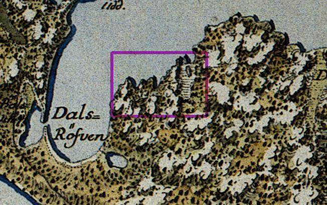 4 Vanhoja karttoja Kartoilla: Tutkimusalue on violetin