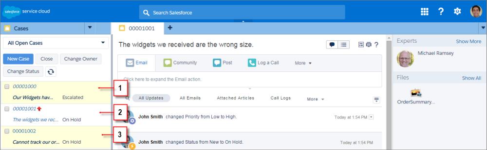 Työskentely Salesforce-konsolilla Salesforce Työntöilmoitusten tarkasteleminen Salesforce-konsolissa Salesforce Työntöilmoitukset ovat visuaalisia osoittimia, jotka näytetään, kun toinen käyttäjä