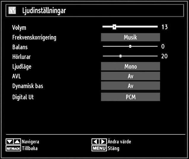 in till ett av följande alternativ: Låg, Medel, Hög eller Av. Spelläge: När spelläget är På kommer särskilda inställningar för spelläget, som ger en bättre bildkvalitet, att laddas. Anm.