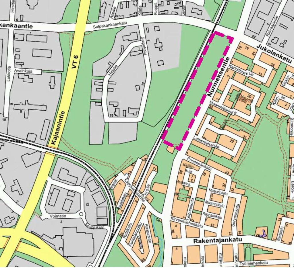 TÄRINÄ- JA RUNKOMELUSELVITYS 1 1. YLEISTÄ Joensuun kaupungissa Mutalan (10) kaupunginosassa on käynnissä asemakaavan muutoshanke, joka koskee n osaa.