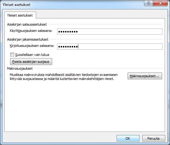 Suojaus Asiakirjan avaaminen Word 2010 Joskus tuotat asiakirjoja joiden avaamisen tai muokkauksen haluat estää muilta käyttäjiltä.