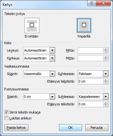 Kuva 42 Anfangi tekstikappaleen edessä Tässä kahdessa erikseen kehystetyssä tekstikappaleessa on käytetty anfangia. Anfangin tuottaminen on kerrottu kuvan tekstikappaleissa, kokeile tuottaa anfangi.