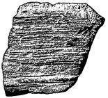 RUUTU 208/153 170 Raaka-ainekappale, kvartsia, 1 kpl, 53,0 g. X=208,70/Y=153,16/Z=60,28. Mitat: 47 mm x 38 mm x 26 mm.