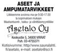 Ampuma- ja metsästysharrastukseen Metsästysmatkailua: Erkki Rintakoski 0400