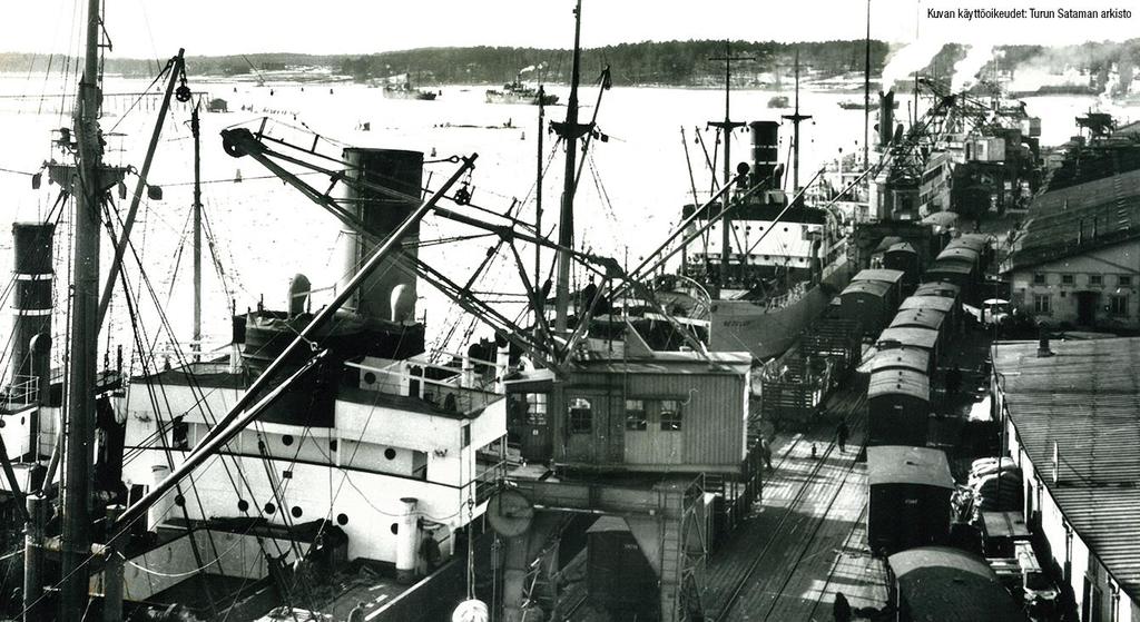 4 Kuva 1. Turun sataman logistiikkaa ennen vanhaan [13.] Nykyaikaisessa merkityksessään käsite logistiikka tuli käyttöön toisen maailmansodan aikana.