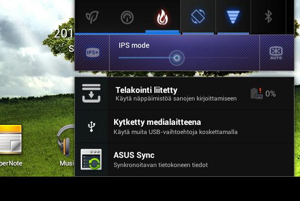 ASUS Sync ASUS Sync auttaa synkronoimaan tietokoneen Outlookin Yhteystiedot ja Kalenterin Transformerin kanssa.