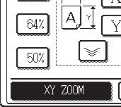 KOPIOINTITOIMINNOT Paina [X]-näppäintä. X Y ZOOM 00 00 [X]-näppäin näkyy oletusarvoisesti korostettuna, joten tämä vaihe ei tavallisesti ole tarpeen (Siirry kohtaan.).