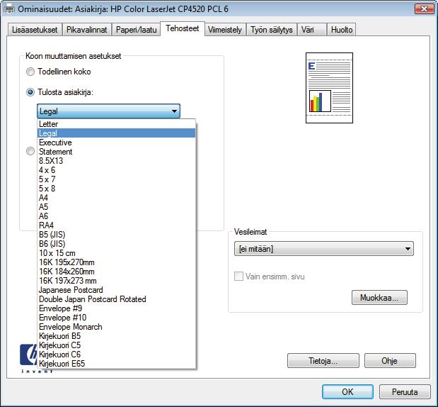 Vesileiman lisääminen asiakirjaan Windowsissa 1. Valitse sovelluksen Tiedosto-valikosta Tulosta. 2.