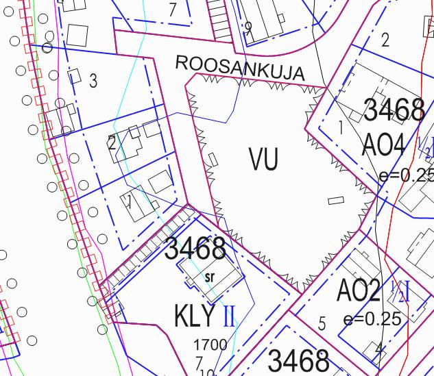 6/17 Alue sijaitsee lähellä Klaukkalantietä ja altistuu nykyisin 45 db:n melulle. Ennusteen mukaan 55 db:n melualue tulee laajenemaan tulevaisuudessa alueen luoteisosaan (kuva 4). Kuva 4.