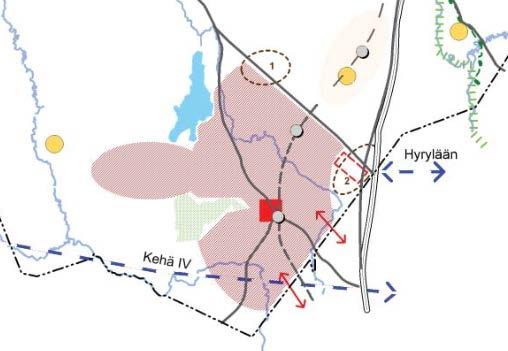 8/17 Kuva 6. Ote Nurmijärven maankäytön kehityskuvasta (22.2.2017). Punainen ympyrä osoittaa suunnittelualueen likimääräisen sijainnin. 3.2.4 Yleiskaava Suunnittelualueella ei ole voimassa oikeusvaikutteista yleiskaavaa.