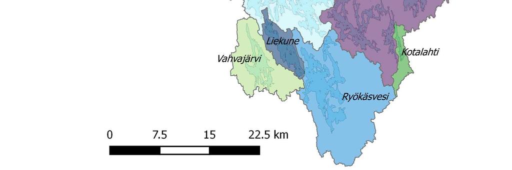 2 Ruovedenselkä 418.0 102.5 0.1 9.2 529.9 Vuojaselkä 440.1 167.0 10.9 1.0 619.0 Itä-Puula 884.5 0.5 230.5 10.8 1126.