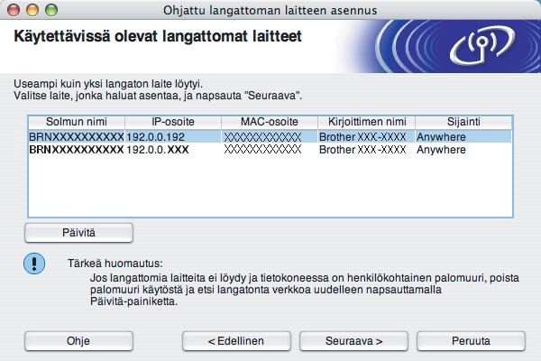 tukiasemassa, keskittimessä tai reitittimessä.